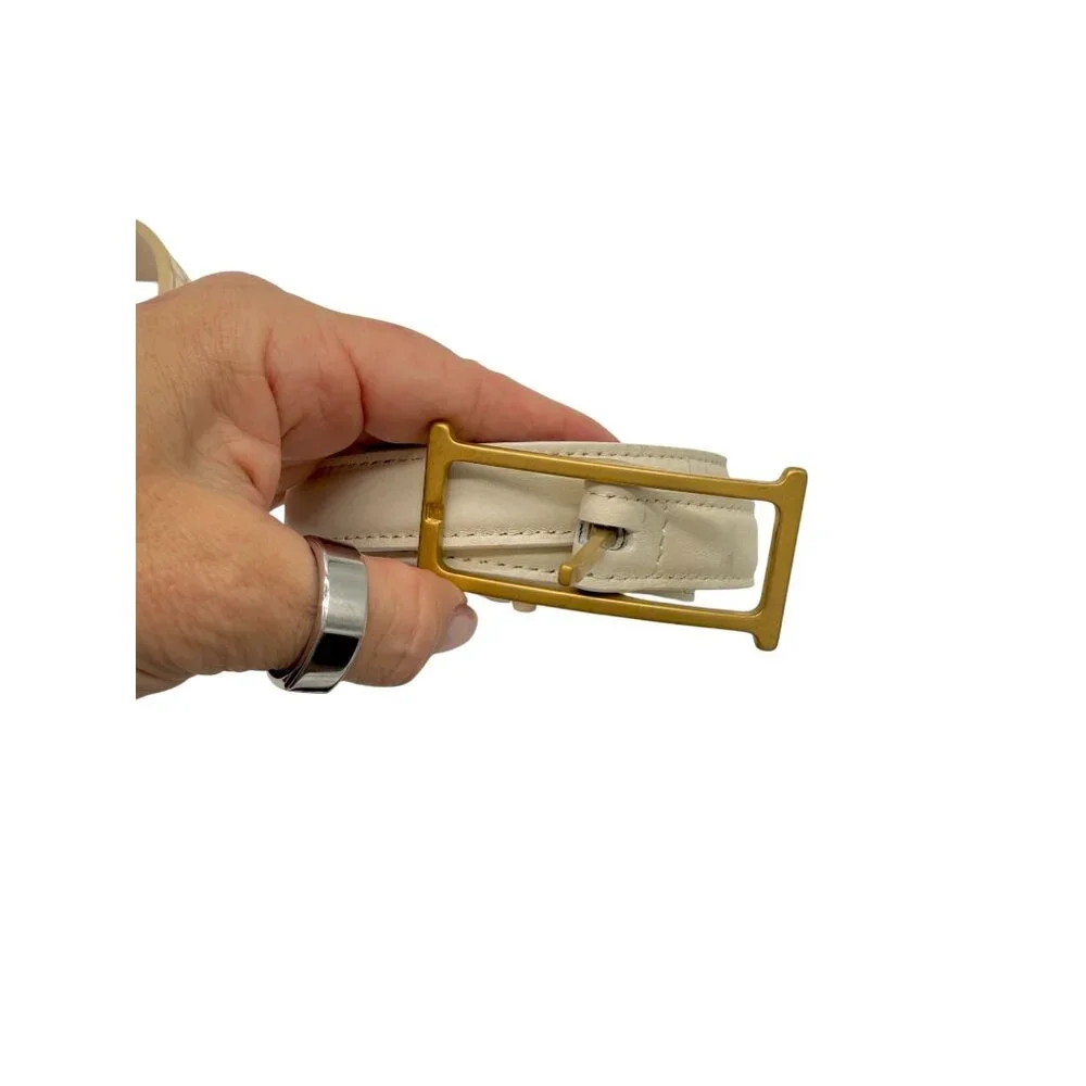 NEW Helsa Logo Mini Belt White - Size S - Picture 5 of 11